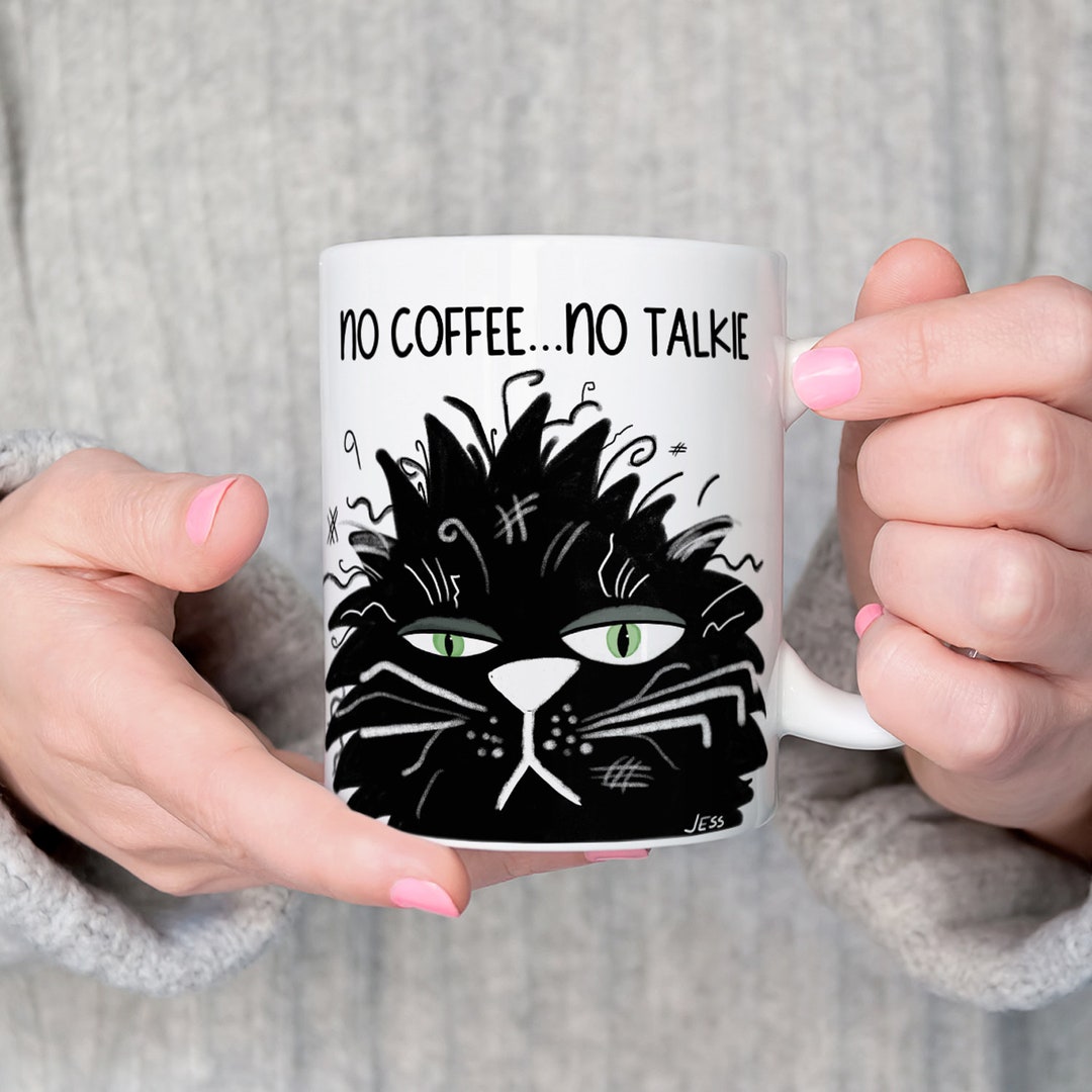 Wtchy Black Cat Coffee Mug, Vntage Cat Famlar Coffee Mug | Zazzle - View #4