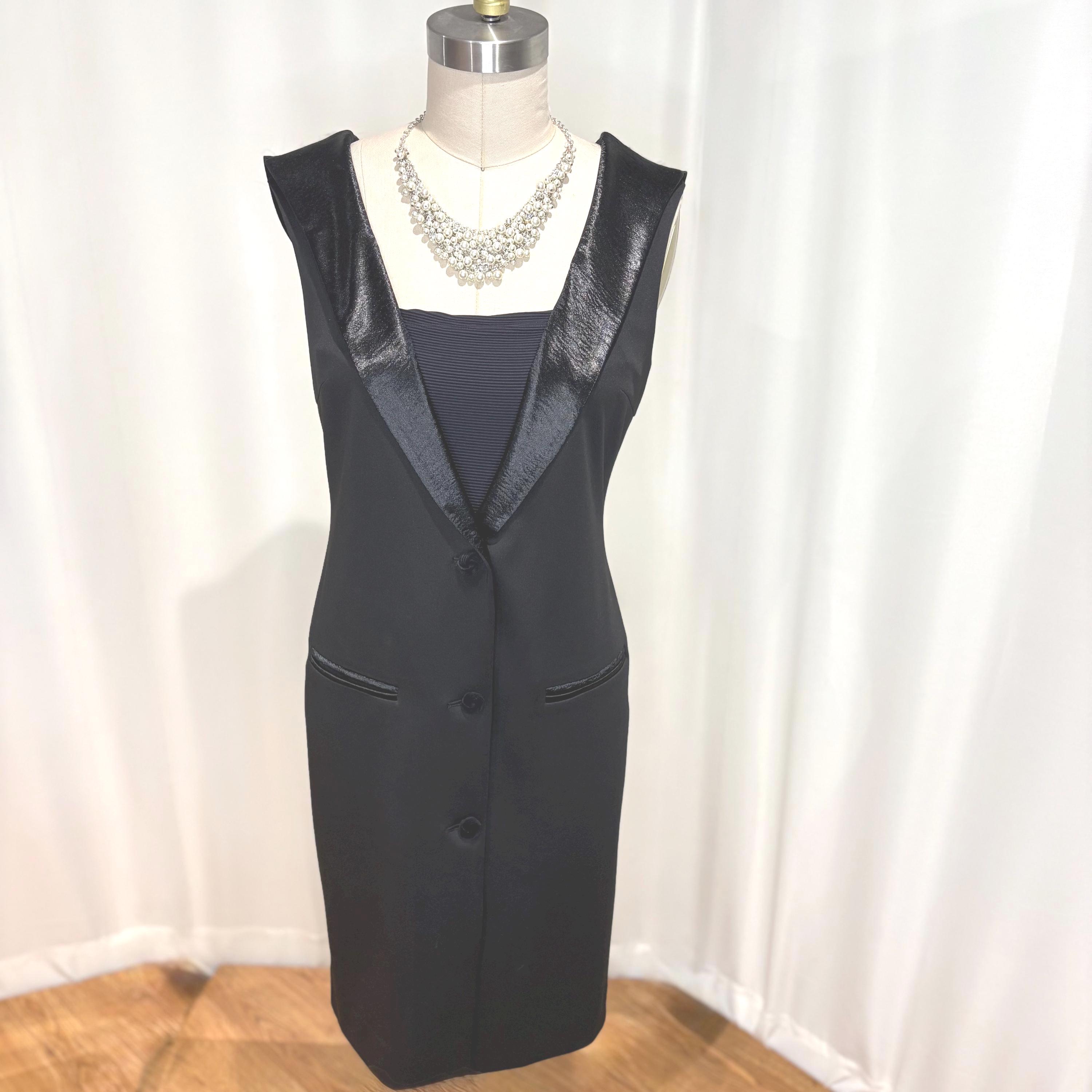 Womens Black Tuxedo Dress - Etsy
