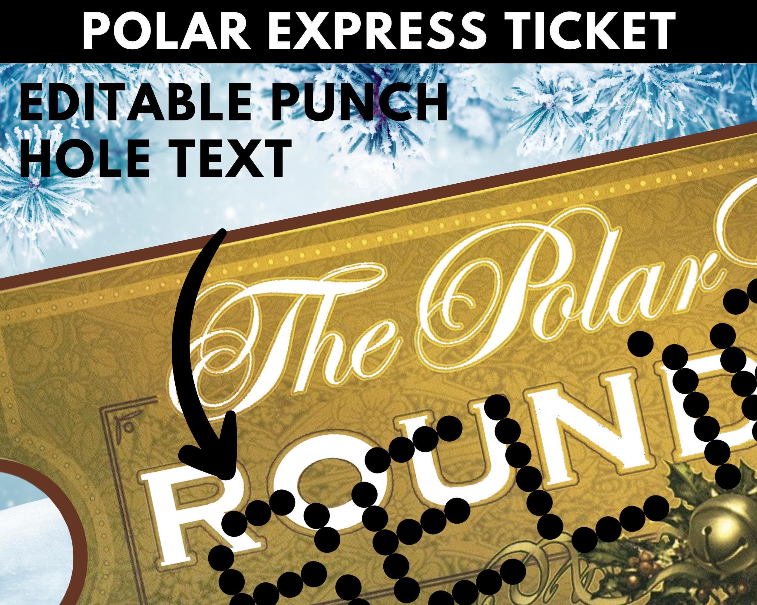 Personalized Polar Express Ticket Printable, Polar Express Ticket