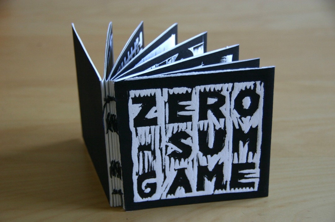 Zero Sum Game - Hand Printed and Bound Art Book/zine - Etsy