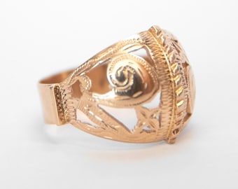 デザイナーズSLC 14Kローズゴールド585ダイヤモンドカットテクスチャー 