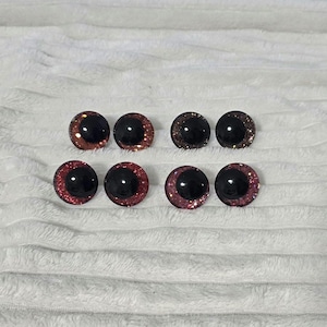 LIMITED RUBIN DESIGN Handpainted Safety Eyes Sparkling 20/25/30/35mm Sink Eyes Crocheting Amigurumi Toys