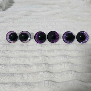 LIMITED LAVENDER DESIGN Handpainted Safety Eyes Sparkling 20/25/30/35mm Sink Eyes Crocheting Amigurumi Toys