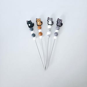 Sewing Sticks Crochet Needles Cat