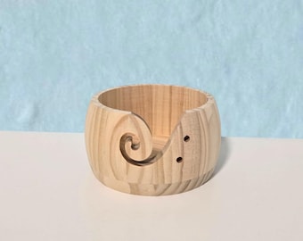 Yarn Bowl Wood Nature