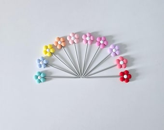 Bastoncini da cucito corti a forma di fiore