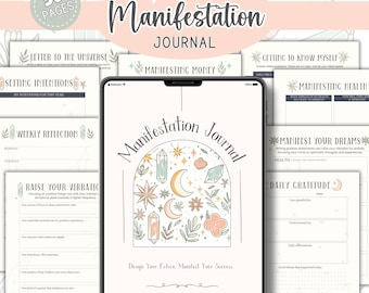 Digital Manifestation Journal: Printable Law of Attraction Planner (Digital Download)