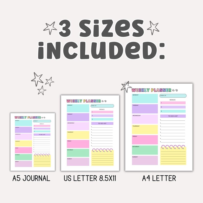 2026 Weekly Planner | Daily Routine Printable Downloadable PDF - Etsy