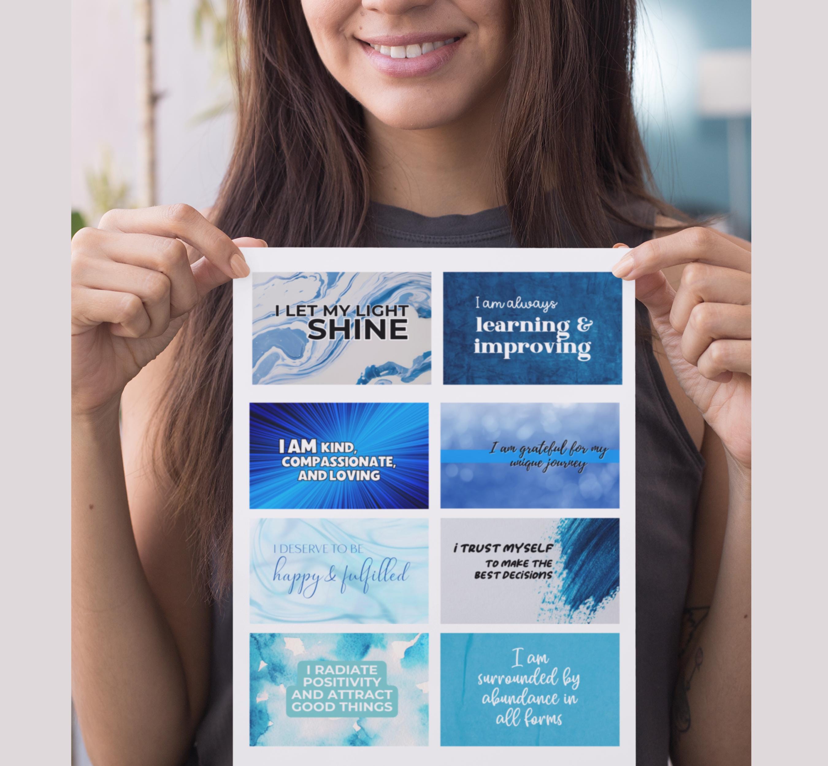 Positive Affirmations Vision Board Kit: Manifestation Ritual (digital ...