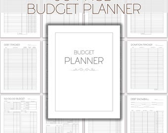 Budget Planner: Monthly Paycheck Budget Spending Tracker (Printable PDF Files) for 2026 Bullet Journal