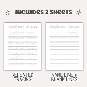 Custom Name Tracing Worksheet for Writing Practice