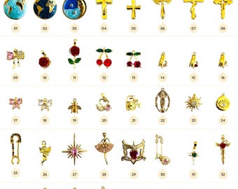 Gold Charm, Cute Add On Charm, Jewelry Component for DIY Gold Pendant Design, Gold Charms For Necklace Bracelet Earrings Making Supply