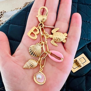 Design your Bag Charm, Custom Bag Charm, Make Your Own Keychain, Gift for Girl, Bridesmaid Gift, Purse Accessory, Summer Accessory