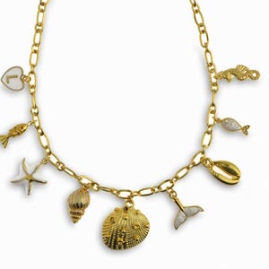Build Your Own Custom Charm Necklace,Pick Your Charms, Beach Necklace, Gold Charm Jewelry,Charm for Chain,Personalized Gift Jewelry