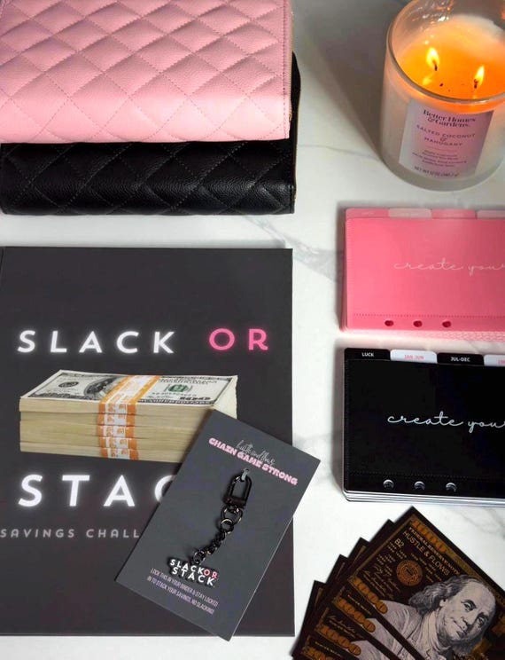 Saving Challenge Book 2026 Save 20k l Slack or Stack Full Collection