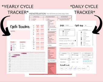 Dagboek menstruatiecyclus (jaarlijks en dagelijks)