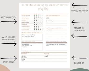 Digital Wellness Journal Planner: zelfzorggewoontetracker (pdf)