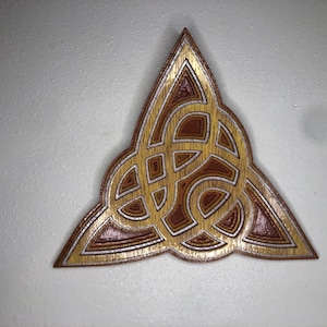 Triangle Layered Wood Wall Art