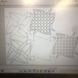 Magnolia Blossom SVG files for use with CNC Router or Laser Cutter