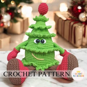 Piney Christmas Tree Crochet Pattern, BeginnerFriendly Winter Christmas Tree Crochet Pattern, Home decoration gift Christmas Diy Market Prep