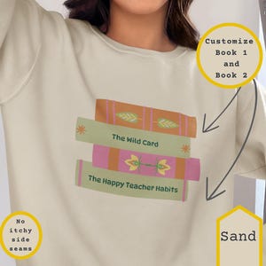 Teacher Book Sweatshirt for Book Lover Teacher Reading Sweatshirt for Librarians Bookish Gift Sweatshirt for Bookworm 2025 Custom Sweatshirt