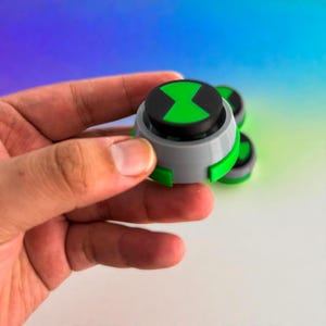 Omnitrix Ben Clicky Fidget Toy Satisfying Calming Clicker Cartoon Desk Prop Stress Relief