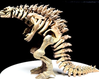 Kaiju God-zilla Skull Articulated Jaw. - Etsy