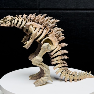 Fossil Godzilla Skeleton Figure: Articulated Kaiju Titan Toy