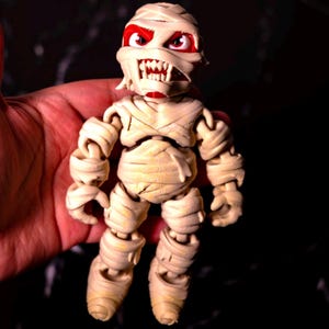 Kids Monster Mummy Fully Articulated Toy Halloween