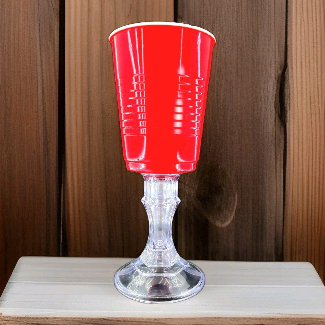 Red Solo Cup Wine Glass 16 Oz - Plastic Novelty Party Cup - 9" Tall - Etsy
