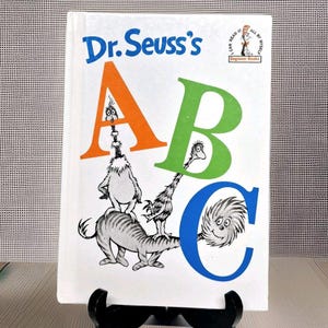 Vintage Hardcover Dr. Seuss ABC | Ich kann alles selbst lesen Anfängerbuch Groiler Book Club 1963