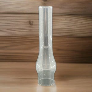 VTG Clear Glass Oil Lamp Chimney 11.5&quot;  2.5&quot; Fitter - Replacement Hurricane Lamp Globe