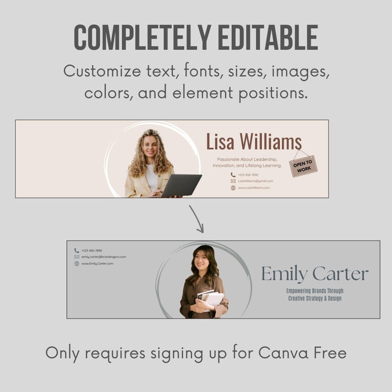 Editable Linkedin Banner Template Editable in Canva, Career Job Seeker ...
