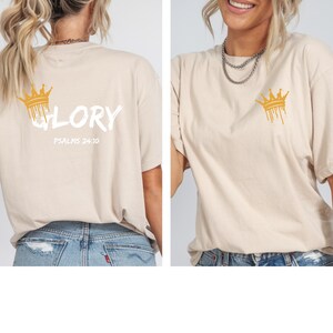 Glory Unisex Classic Tee / Christian Shirt Mens T-Shirts Gift for Men Faith Women&#39;s Christian Shirt Gym