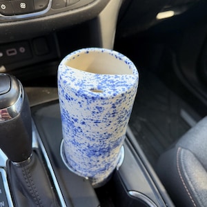 Handmade 24oz Travel Mug – Speckled Blue