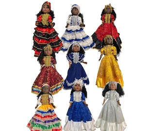 22 inch Doll Muneca Dolls clothing from All Saints. Collection as a celebration of Yoruba culture and tradition