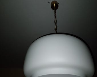 Vintage pendant light from Czechoslovakia white opaline glass NAPAKO  Typ-81193