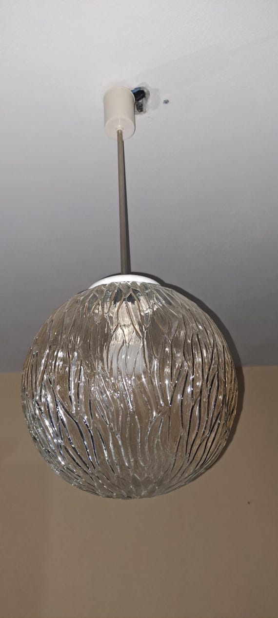 Mid Century Glass Globe Pendant Lights