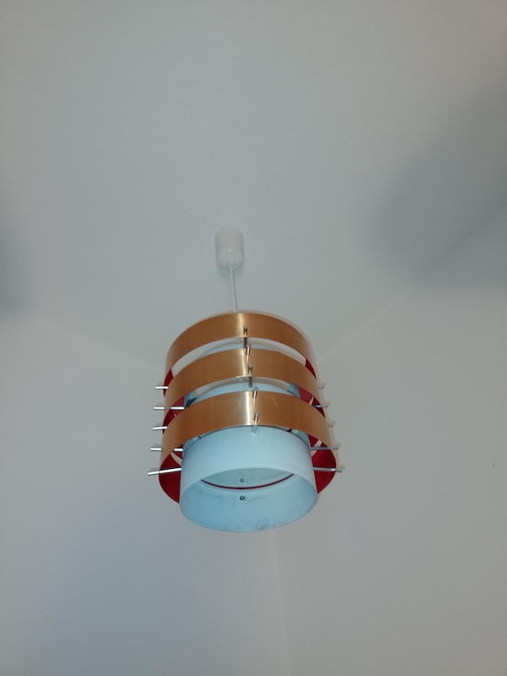 Mid-century pendant in style of Jo Hammerborg 1970s