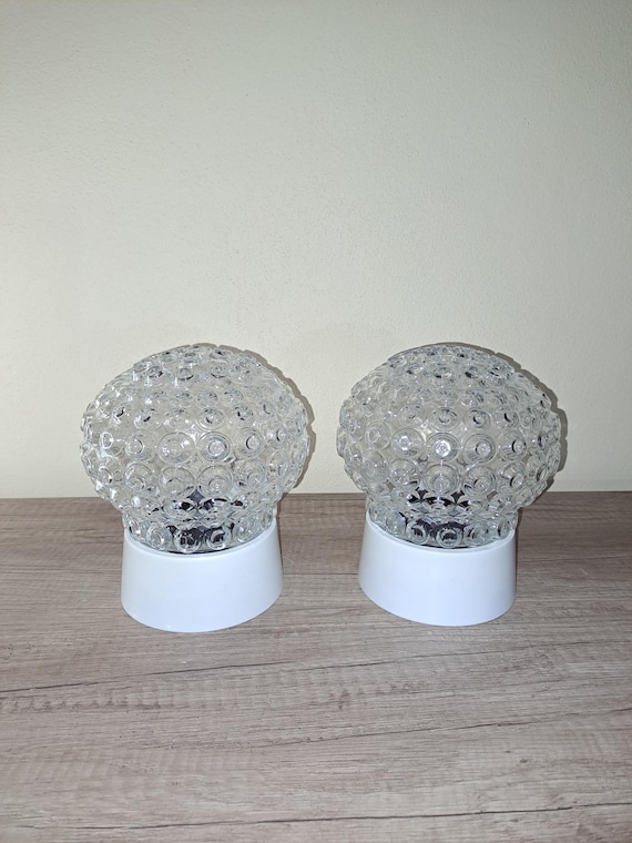 Mid century Wall Lamp Czechoslovakia 1970s ,set of 2