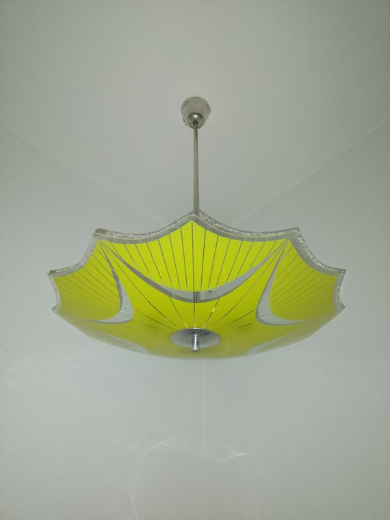 Vintage NAPAKO 'Umbrella' Pendant 1970s Czechoslovakia