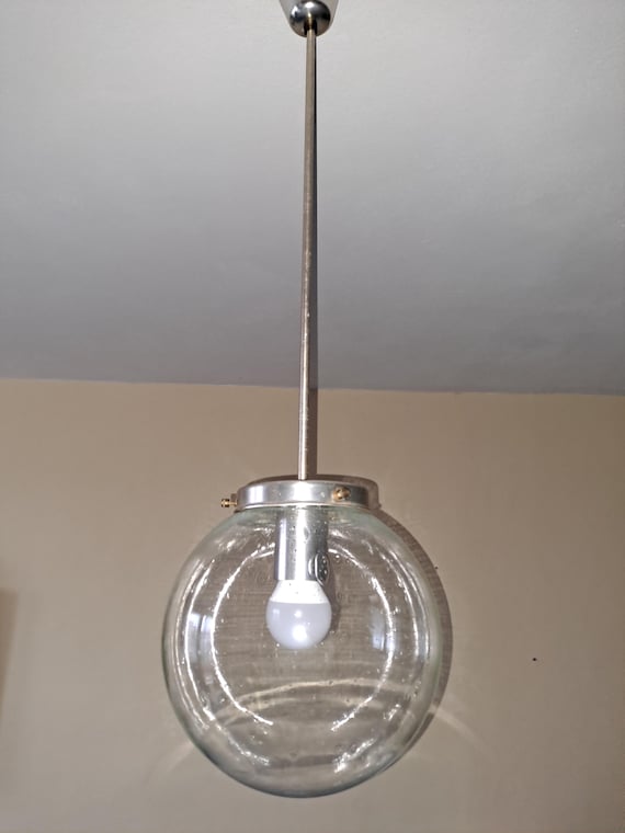 Mid Century pendant lamp from Kamenicky Šenov Czechoslovakia 1960s