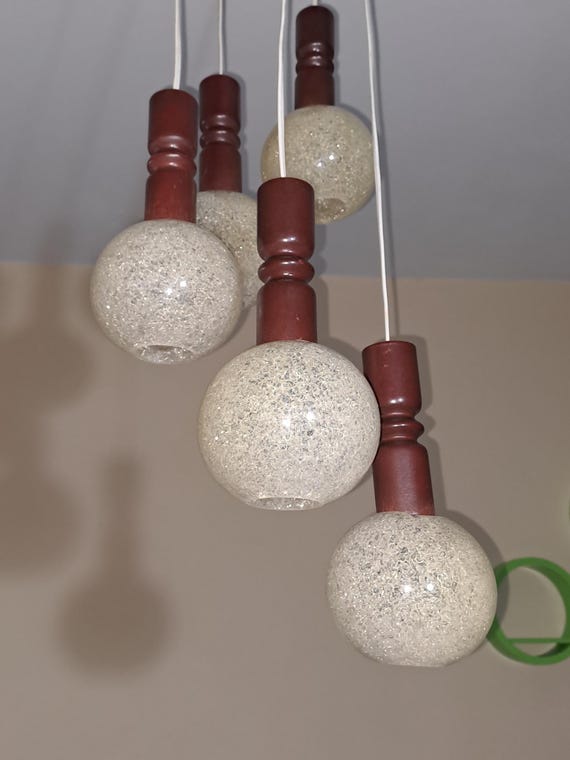 Vintage cascade lamp Pokrok Žilina 1960s