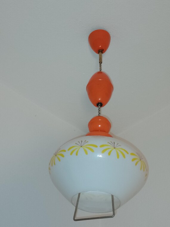 Pull- down pendant light Czechoslovakia