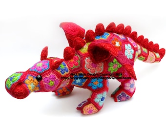 Smaug the African Flower Dragon Crochet Pattern