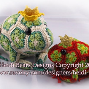 Tomato the Frog Prince African Flower Crochet Pattern image 4