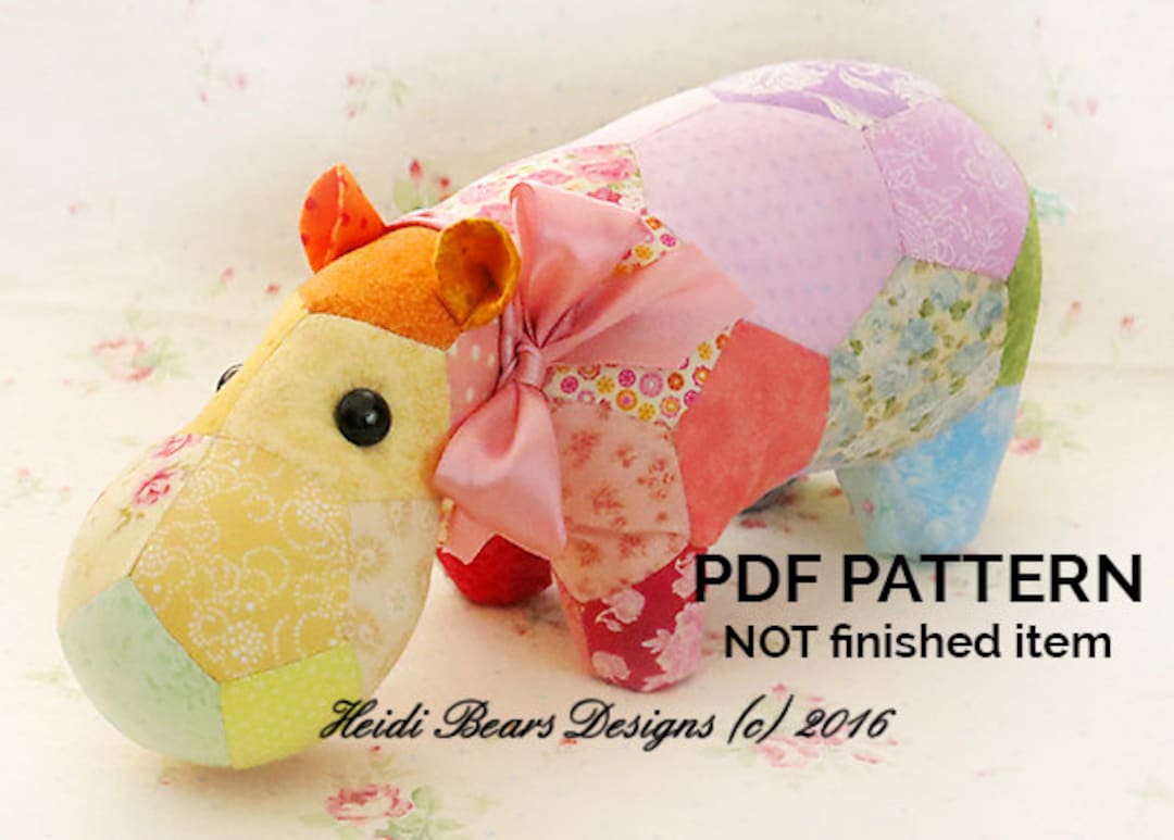 The Happy Hippo Sewing Pattern - Etsy
