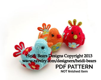 The Bluebird of Happiness African Flower Crochet Pattern