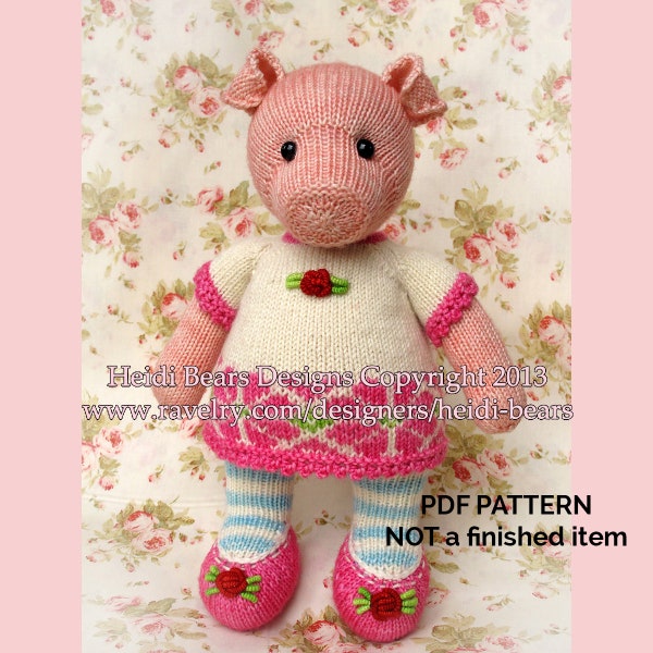 Pigwig the Piglet Knitting Pattern