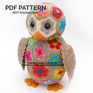 Aloysius the African Flower Owlet Crochet Pattern